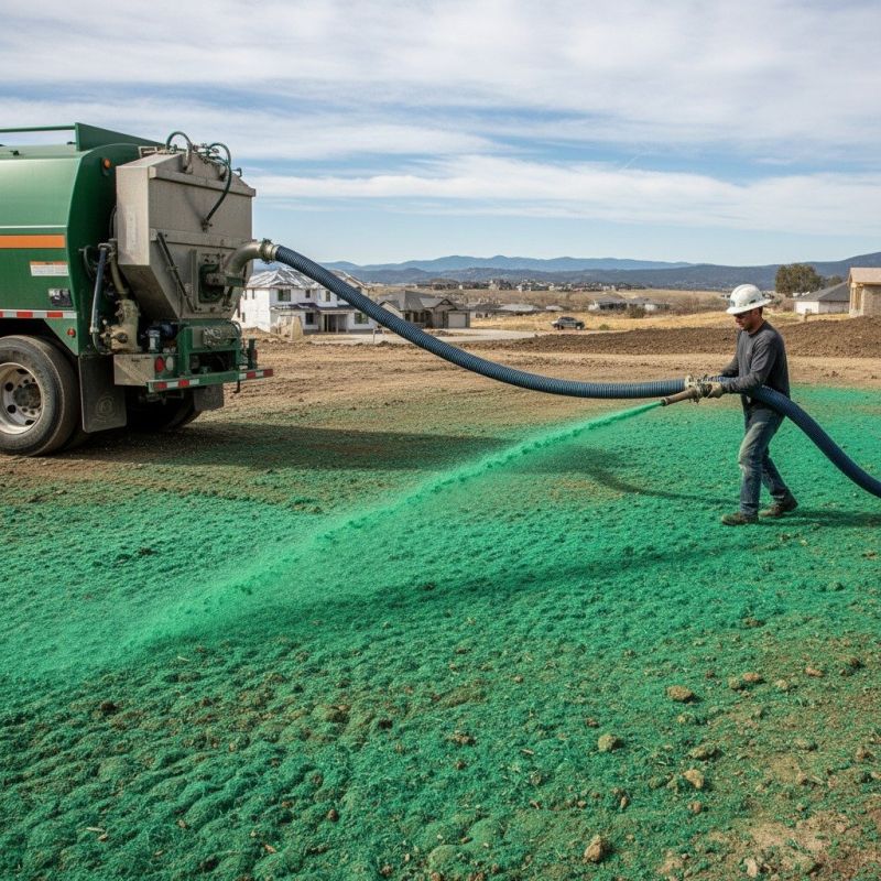 Local Lawn Hydroseeding pros at work